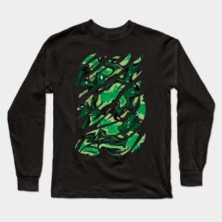 Claws shapes with military camo pattern Long Sleeve T-Shirt